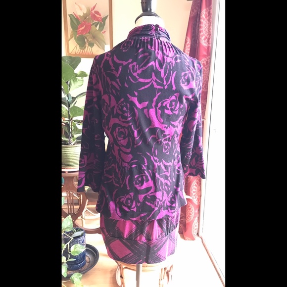 INC INTERNATIONAL CONCEPTS 2 Pc. Dress Ensemble / Separates Purple Black… - Picture 10 of 13